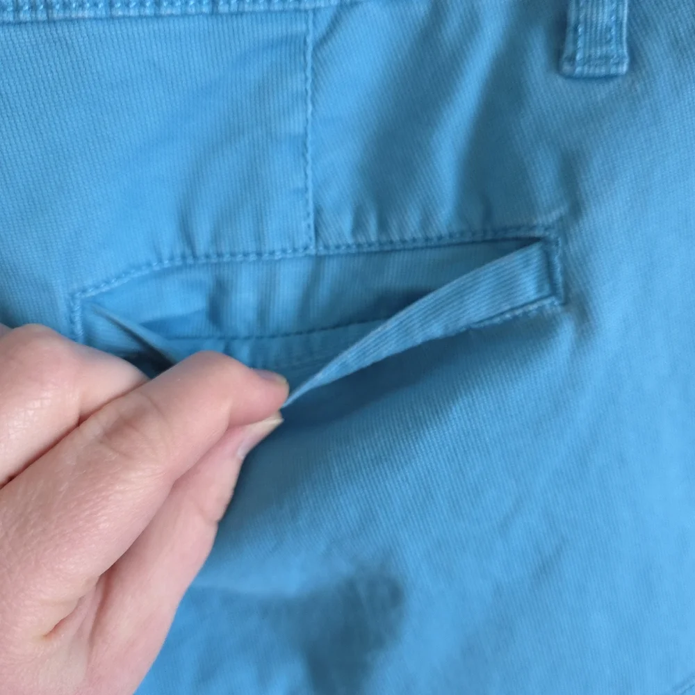 Y2K Arizona Jean Co. Blue Cotton Shorts Low Rise Casual Colorful